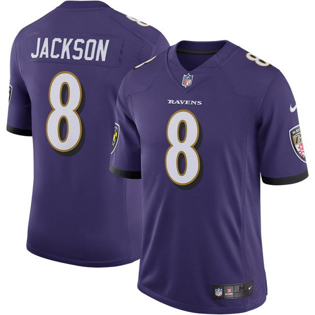 mens nike lamar jackson purple baltimore ravens speed machine limited jersey